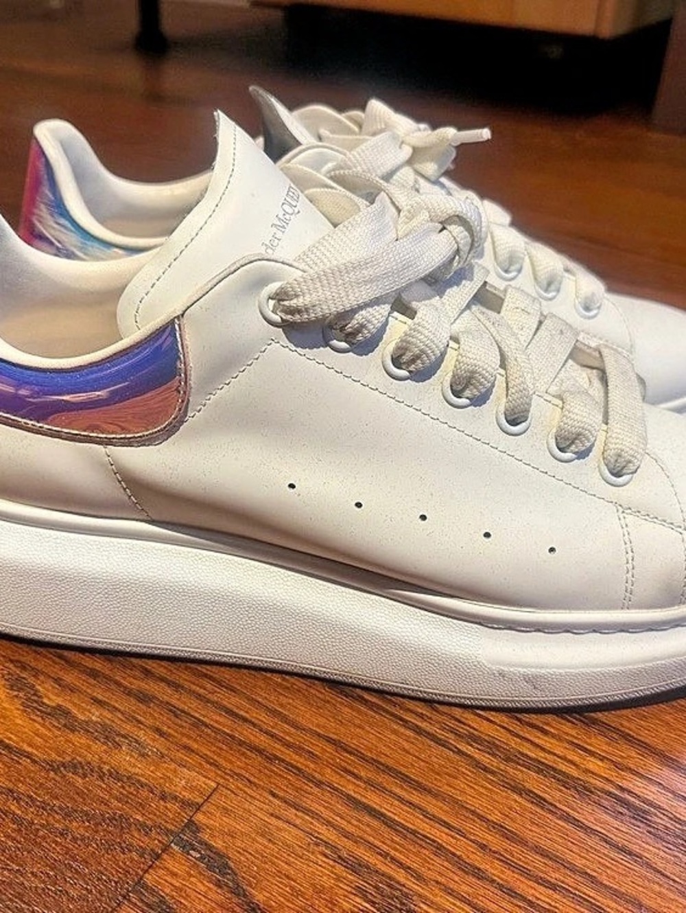 Alexander McQueen Oversized Sneaker White Iridescent  Sneakers